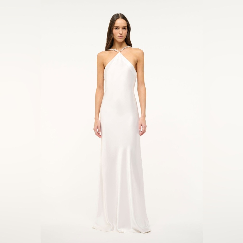 STAUD Cadence Dress Pearl